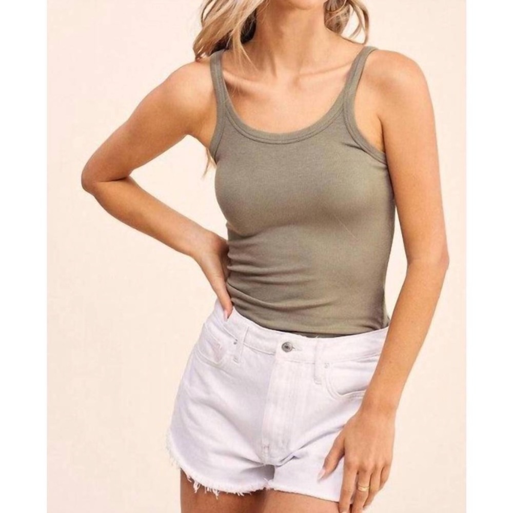 La Miel Ribbed Tank Top NEW
